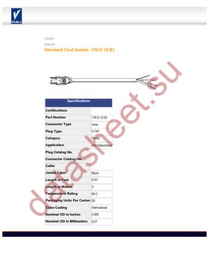 17615 10 B1 datasheet  